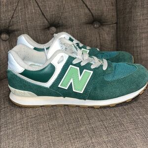 New Balance 574 Green Sneakers boys size 3.5